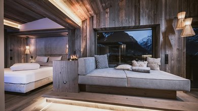 Top of M Deluxe Suite mit Sauna im Design Hotel Margarethenstein