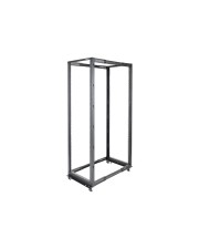 StarTech.com 42HE 4 Pfosten Open Frame Rack tiefenverstellbar Zerlegt mit Rollen Leveler und Kabelmanagement Hacken Schrank Schwarz 42U